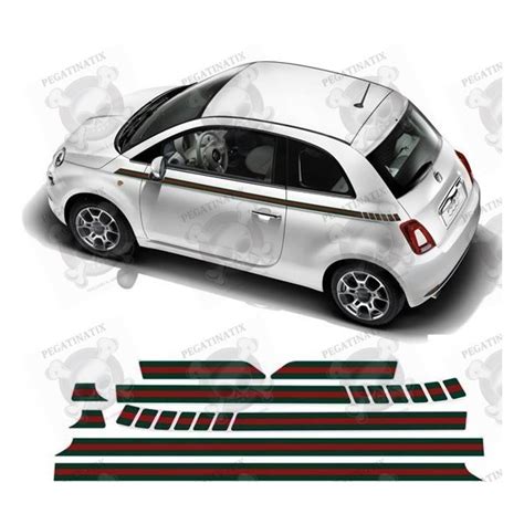 fiat 500 facelift gucci sticker|Fiat 500 Gucci Decal Sticker .